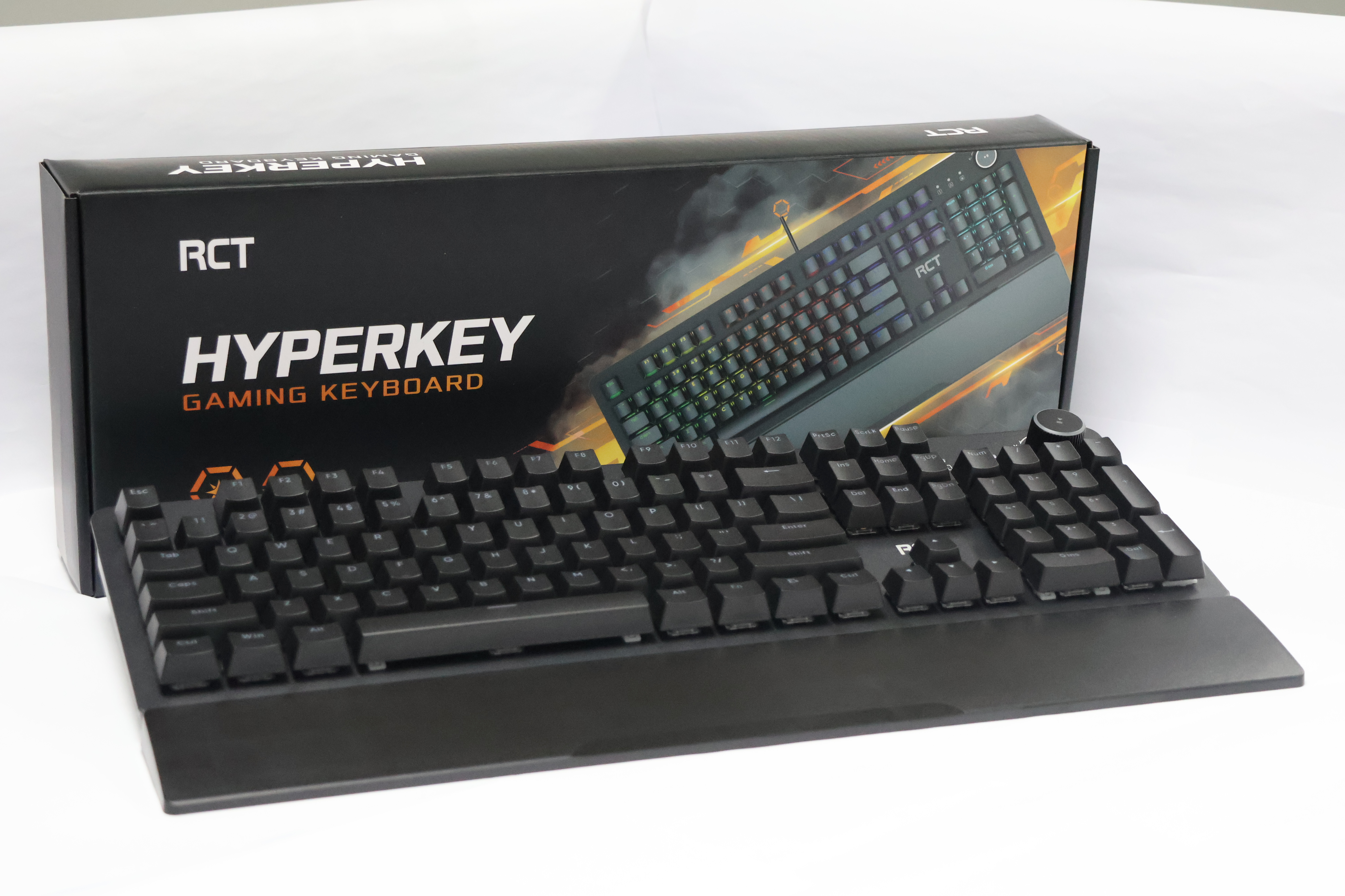RCT HyperKey 104 keys Mechanical Gaming Keyboard; Blue mechanical switches; Multi Color LED Backlight. 