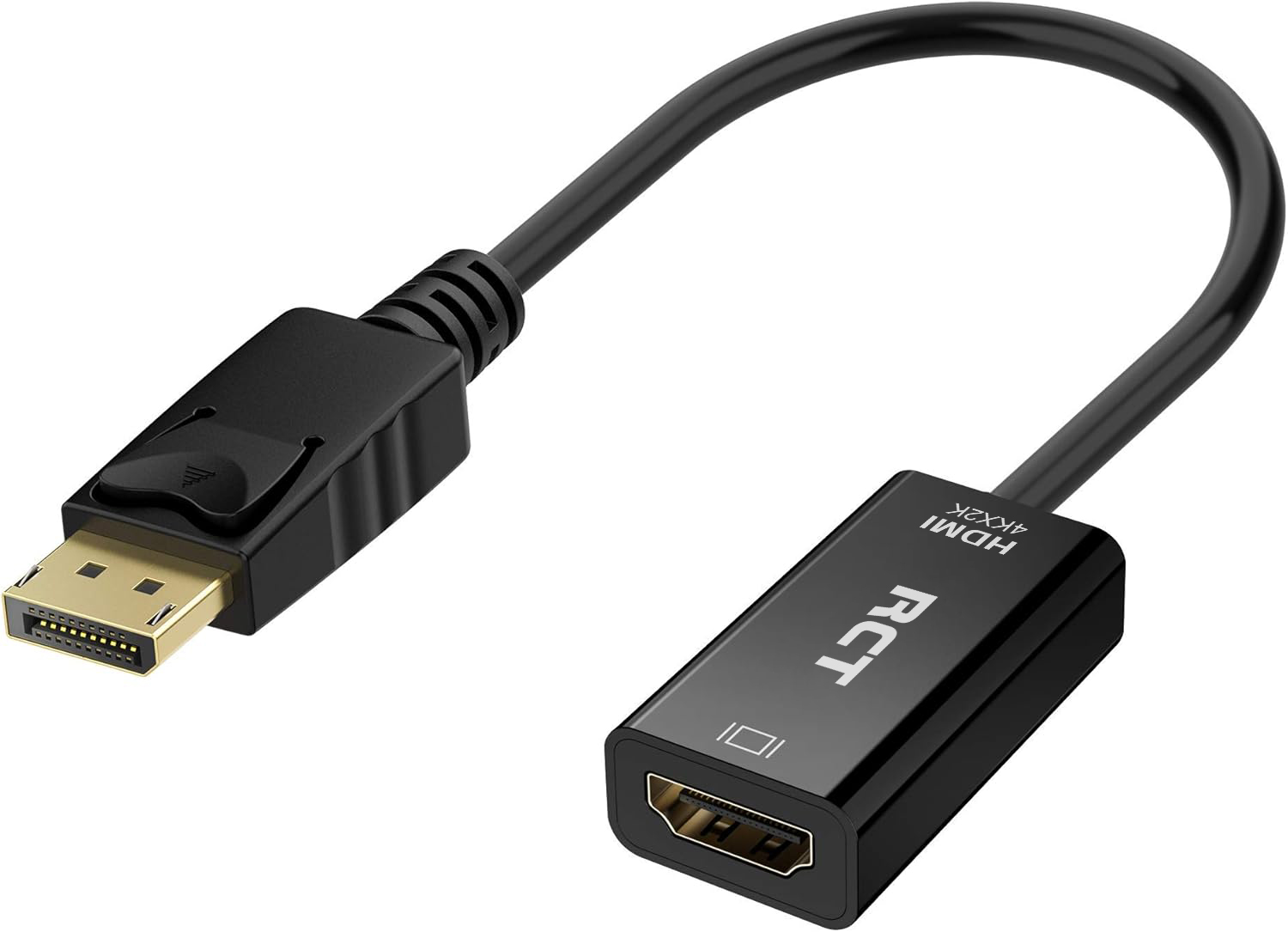 RCT display port to HDMI 4K (M to F) adapter with audio