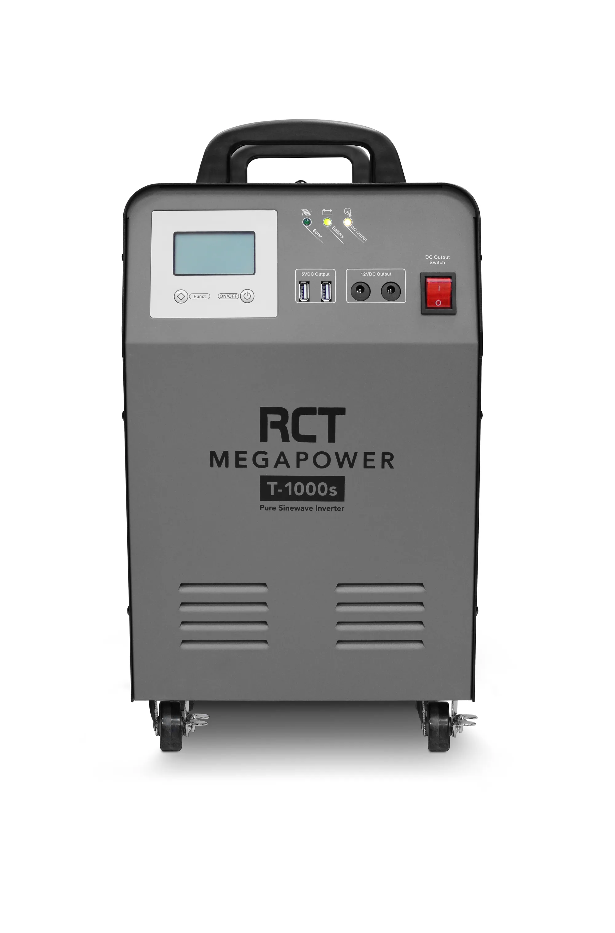 RCT 1KVA/1000W LINE INTERACTIVE UPS INVERTER TROLLEY - 1 X 100AH GEL BATTERY (Warranty Electronics- 1 year; Battery 6 Month)